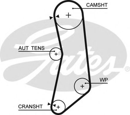 5627XS GATES Ремень ГРМ (Gates)