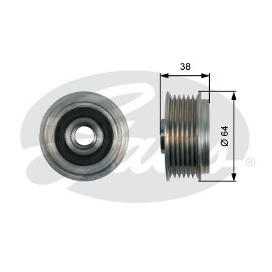 OAP7165 GATES Муфта свободного хода hyundai ix35sonatakia magentis 2.02.4 05-