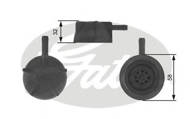 RC236 GATES крышка расш.бачка vw t iii