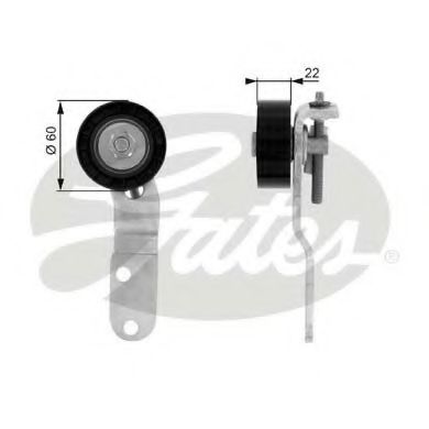 T36074 GATES Ролик ремня приводного FORD ESCORTFIESTA 1.8D -1