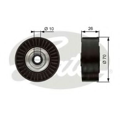 T36366 GATES ролик приводного ремня citroenc-crosser,xsara,peug