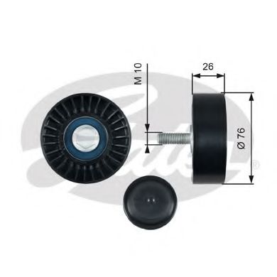 T36485 GATES Ролик ремня приводного vag 1.2t 09-