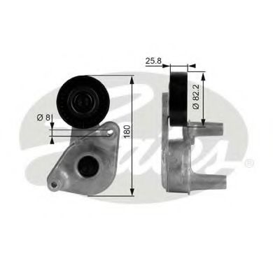 T38149 GATES Ролик натяжителя ремня