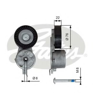 T39141 GATES Ролик t39141