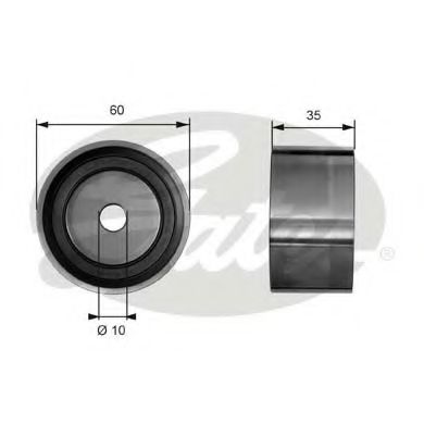 T41040 GATES Ролик HYUNDAI Santa Fe 2.7 6-