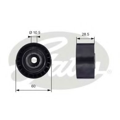 T42036 GATES ролик ремня грм ford focusmondeo 2.0