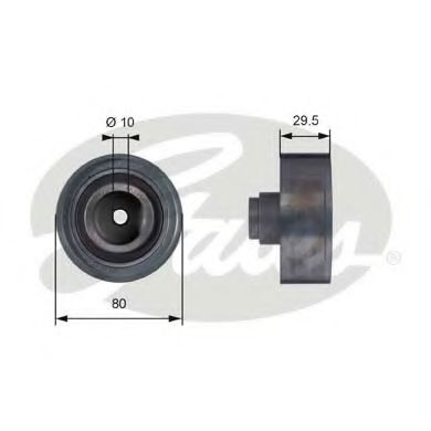 T42050 GATES Ролик натяжителя VW GOLF/BORA 1.9 отклонительный