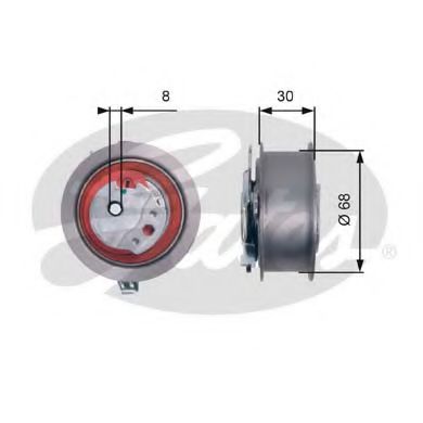 T43219 GATES Ролик ремня ГРМ VAG 1.2TDI-2.0TDI 08-