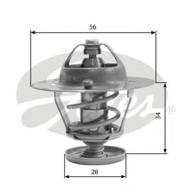 TH31682G1 GATES Термостат MINI 1.4 3-