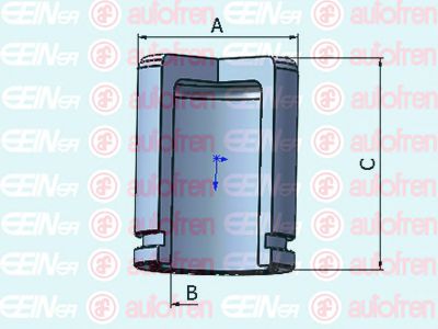 D025435 SEINSA AUTOFREN Ремком.суппорта (поршень) HYUNDAI AZERA TG 2.2 CRDi 266>