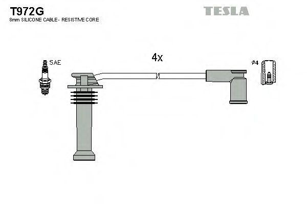T972G TESLA Провода
