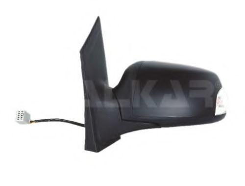 6139400 ALKAR Зеркало боковое лев.электр.обогр.под лак.с блинкером Ford Focus 4-