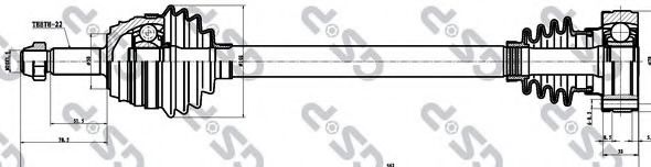 253004 GSP Привод лев seat vw