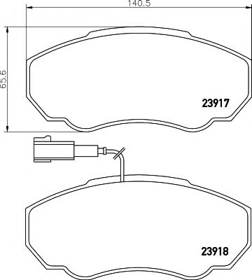 2391701 TEXTAR Колодки тормозные дисковые, комплект