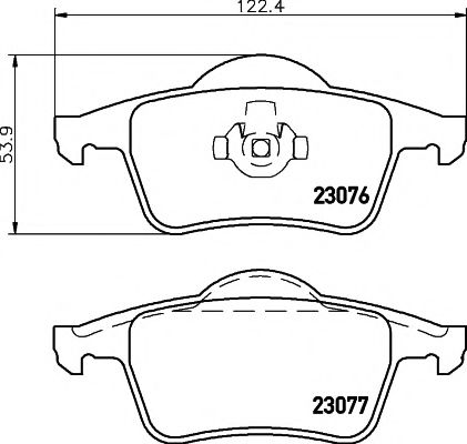 2307602 TEXTAR Колодки торм зад S60/S80