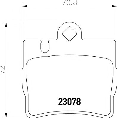 2307801 TEXTAR Колодки тормозные MB W220 98- задн.