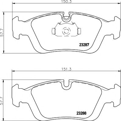 2328702 TEXTAR Колодки пер bmw e36/e46