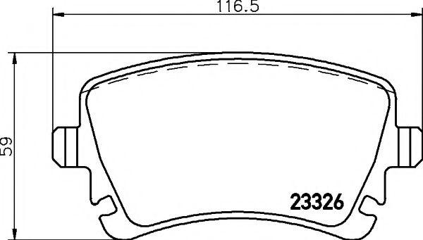 2332602 TEXTAR Колодки диск. Transporter V 1.9TDI-3.2