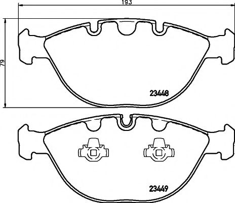 2344801 TEXTAR Колодки торм. пер.BMW X5 4.6 02-04/E65/E66