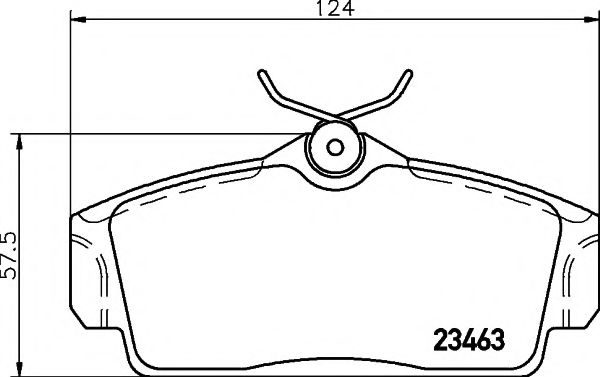 2346302 TEXTAR Колодки торм.пер.Nissan Almera ll/Primera 96-02