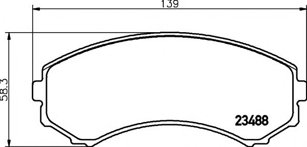2348801 TEXTAR Колодки тормозные MITSUBISHI PAJERO 00- перед.