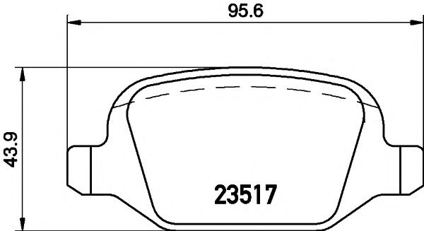 2351703 TEXTAR Колодки торм.зад.