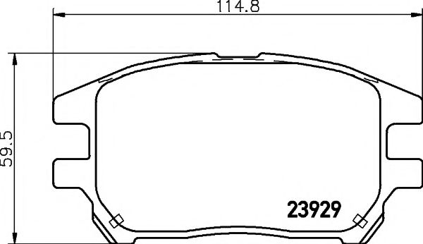 2392901 TEXTAR Колодки тормозные передние RX 300 (U15)