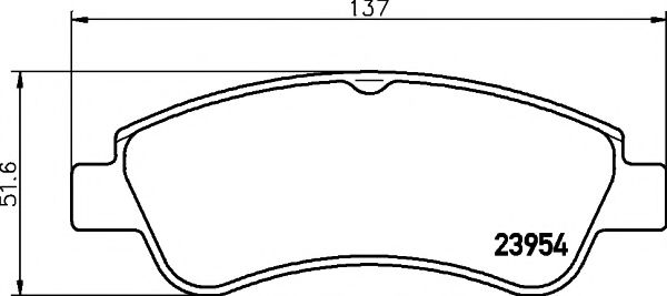 2395401 TEXTAR Колодки торм.пер.Peugeot 206 00-/207 06-/307 00-