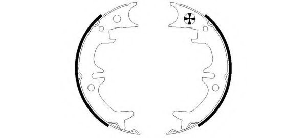 91059400 TEXTAR колодки барабанные toyota avensis (t22) 97-03camry (v30) 01- ручника к-т