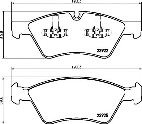 2392201 TEXTAR Колодки тормозные MB W164/X164 05- перед.