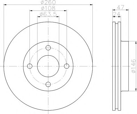 92063503 TEXTAR диск торм. пер. ford mondeo i, ii, scorpio ii (02.93-11.00)