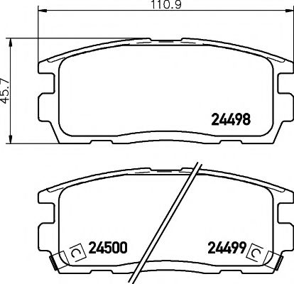 2449801 TEXTAR Накладки тормозные задние CAPTIVA 07-