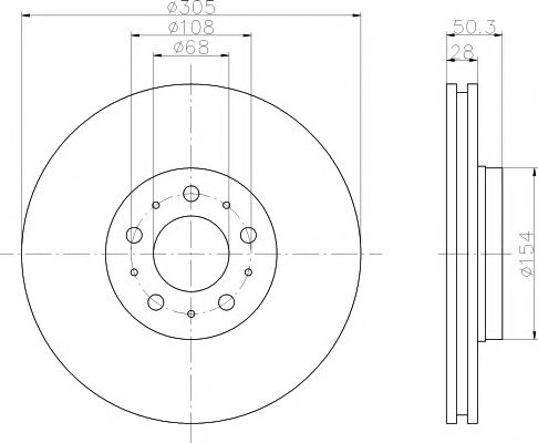 92100603 TEXTAR тормозной диск пер.volvo s80s60v70 iixc70 16