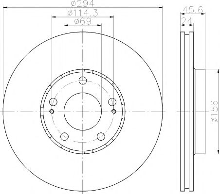 92135203 TEXTAR Диск тормозной MITSUBISHI OUTLANDER 06- перед.вент.