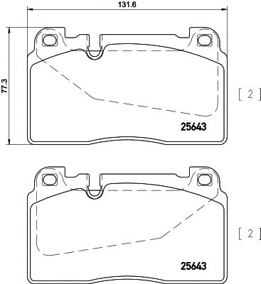 2564301 TEXTAR Колодки перед