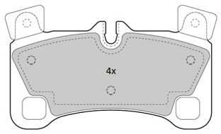 FBP1830 FREMAX Комплект тормозных колодок, дисковый тормоз