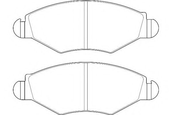 WBP23597A WAGNER колодки дисковые п. peugeot 206 1.41.61.4hdi1.9d 01>