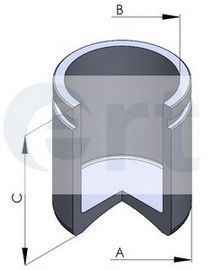 150586C ERT поршень тормозного суппорта d45 h53.2 fiat: ducatopeugeot: f