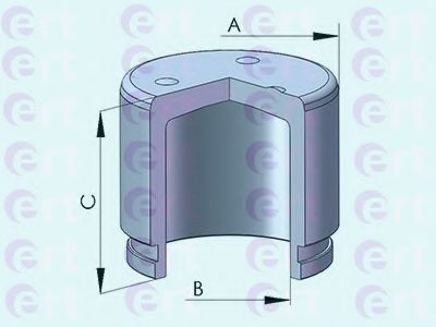 151174C ERT поршень суппорта nissan murano (z50z51), qashqaiqashqai+2 1.5-3.5 (03-) d43mm (akebono) 151174-c