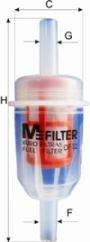 DF12 MFILTER фильтр топл alfa 337590fiat unofrd escort 0.6-2.5 57-93