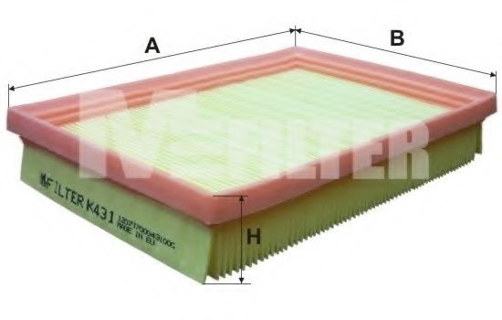 K431 MFILTER воздушный фильтр