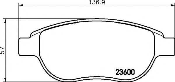 8DB355018871 HELLA PAGID колодки тормозные дисковые
