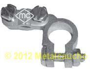 02049 METALCAUCHO Клемма аккумуляторная, латунь '-'