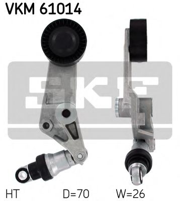 VKM61014 SKF Ролик натяжителя ремня ГРМ