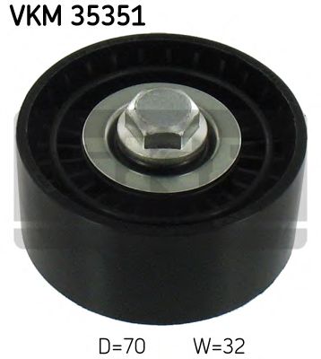 VKM35351 SKF Ролик приводного ремня нижний GM 1- Captiva, Cruze, Antara