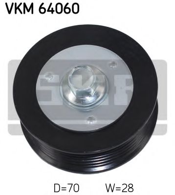 VKM64060 SKF Ролик п клин.ремня опорн. DA 6 07-12 2.0