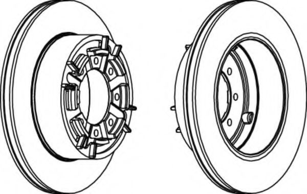 FCR140A FERODO Тормозной диск