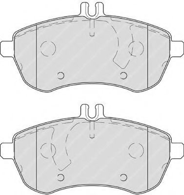 FDB4199 FERODO Колодки тормозные MB C(W204)/E(W211) 07- передн.