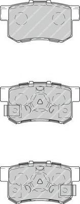 FDB4227 FERODO Колодки тормозные HONDA ACCORD/CR-V 02- 2.0-2.4/2.2D задн.