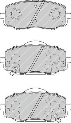 FDB4234 FERODO Комплект тормозных колодок, дисковый тормоз